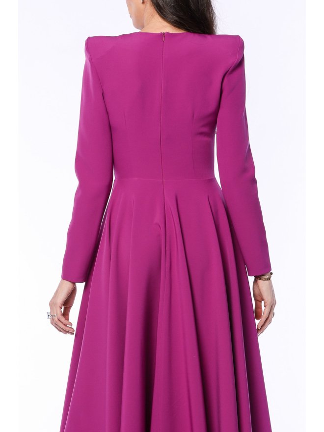 TGH SOPHISTICATION JEWELLERY BUTTONS MIDI DRESS