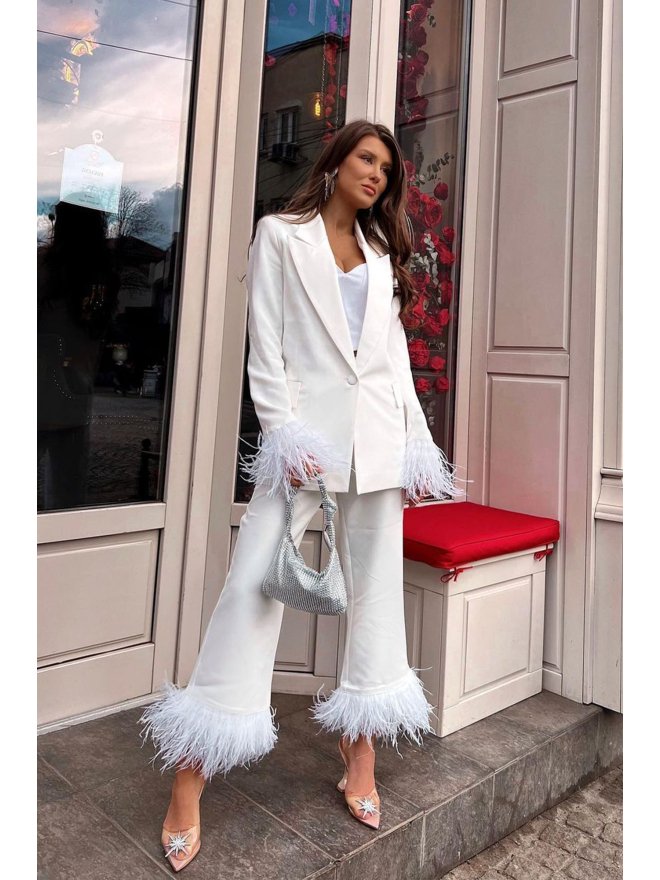 TGH DELUXE FEATHERS CULOTTES PANTS