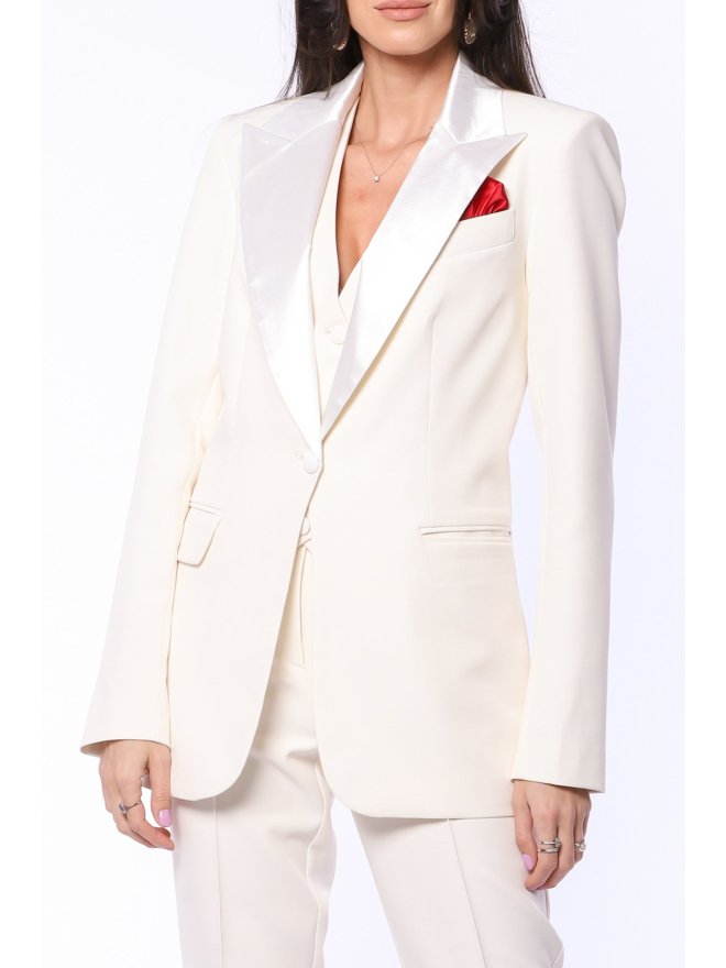 TGH SUIT-UP SATIN LAPELS BLAZER