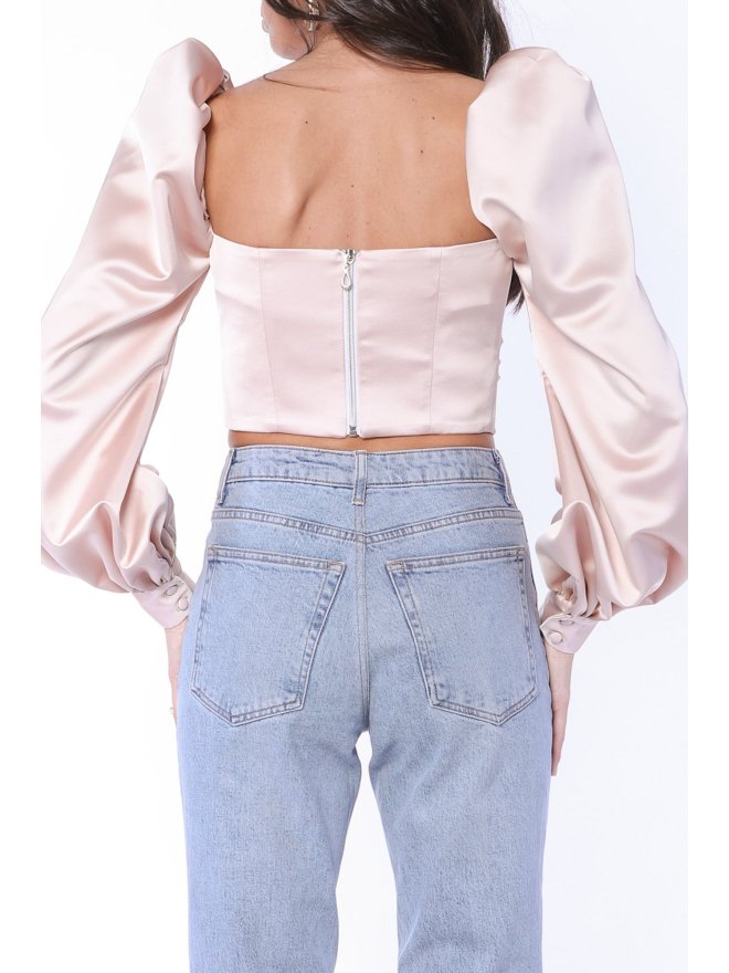 MARMURI CORSET BOURGEOIS FLIRTATION CU MANECI BUFANTE