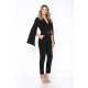 MARMURI JEWELLERY BELT CAPE STYLE JUMPSUIT