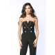 TGH CORSET STYLE JEWELLERY DETAILS FLARED JUMPSUIT