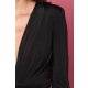 TGH CONTOURING V-NECK ASYMMETRIC MIDI DRESS