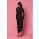 TGH CONTOURING V-NECK ASYMMETRIC MIDI DRESS
