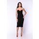 TGH CORSET HOT&INVITING DRAPED MIDI DRESS