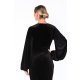 TGH GLAM VELVET PUFFED SLEEVES MAXI DRESS