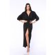 TGH GLITTERY LYCRA FRONT SLIT MAXI DRESS