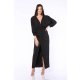 TGH GLITTERY LYCRA FRONT SLIT MAXI DRESS