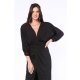 TGH GLITTERY LYCRA FRONT SLIT MAXI DRESS