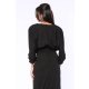 TGH GLITTERY LYCRA FRONT SLIT MAXI DRESS