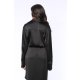 TGH ASYMMETRIC SATIN MIDI SHIRT-DRESS