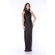 TGH MIDNIGHT ELEGANCE CUT-OUT BACK SATIN MAXI DRESS
