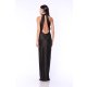 TGH MIDNIGHT ELEGANCE CUT-OUT BACK SATIN MAXI DRESS