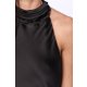 TGH MIDNIGHT ELEGANCE CUT-OUT BACK SATIN MAXI DRESS