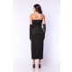 TGH EVENT CORSET&GLOVES MIDI DRESS