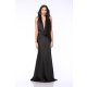 TGH GALA DROPPED COLLAR MERMAID SATIN MAXI DRESS
