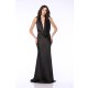 TGH GALA DROPPED COLLAR MERMAID SATIN MAXI DRESS