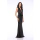 TGH GALA DROPPED COLLAR MERMAID SATIN MAXI DRESS