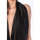 TGH GALA DROPPED COLLAR MERMAID SATIN MAXI DRESS
