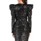 CARLA GLAM ROCHIE MIDI DIN PAIETE CU UMERI SUPRADIMENSIONATI