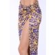 TGH ANIMAL PRINT FRONT SLIT MIDI SKIRT
