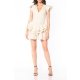 CARLA PURO LINO LAYERED RUFFLES MINI DRESS