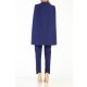 POESSE TAILORED CAPE V-NECKLINE JUMPSUIT
