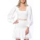 MARMURI LINO ROCHIE MINI CU TALIE BRODATA SI VOLAN