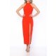 POESSE ROCHIE MIDI CU SLIT ADANC IN FATA SI TOP HALTER