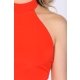 POESSE ROCHIE MIDI CU SLIT ADANC IN FATA SI TOP HALTER