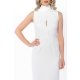 POESSE ROCHIE MIDI BODYCON CU SLIT LA SPATE