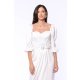 TGH ROCHIE MIDI DIN SATIN STIL LALEA CU DETALII BIJUTERIE