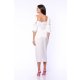 TGH ROCHIE MIDI DIN SATIN STIL LALEA CU DETALII BIJUTERIE