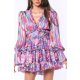 TGH ROCHIE MINI RAINBOW CU VOLANE SI SPATE DECUPAT