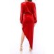 TGH LIKE A DIVA ASYMMETRIC VELVET MAXI DRESS
