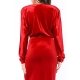TGH LIKE A DIVA ASYMMETRIC VELVET MAXI DRESS
