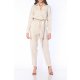 CARLA PURO LINO CARGO ASYMMETRIC BUTTONS JUMPSUIT