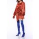 TGH ROCHIE MINI DIN SATIN TRENDSETTING CU ESARFA IN TALIE 