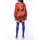 TGH ROCHIE MINI DIN SATIN TRENDSETTING CU ESARFA IN TALIE 