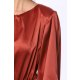 TGH ROCHIE MINI DIN SATIN TRENDSETTING CU ESARFA IN TALIE 