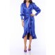 TGH ROCHIE MIDI DIN SATIN GRACE&STYLE CU VOLAN