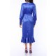 TGH ROCHIE MIDI DIN SATIN GRACE&STYLE CU VOLAN