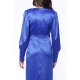 TGH ROCHIE MIDI DIN SATIN GRACE&STYLE CU VOLAN