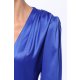 TGH ROCHIE MIDI DIN SATIN GRACE&STYLE CU VOLAN