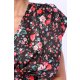 TGH FLORAL PRINT DRAPED MINI DRESS