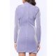 TGH ASYMMETRIC FRONT GLITTER LYCRA MINI DRESS 