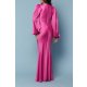 TGH ROCHIE MAXI DIN SATIN CU INEL SI MANECI BUFANTE