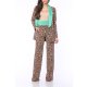TGH JUNGLE FEVER TUXEDO COLOR BLOCK WIDE-LEG PANTS