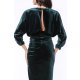TGH SPECIAL EVENT VELVET ASYMMETRIC MIDI DRESS