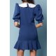 TGH ROCHIE MINI RETRO GIRL CU NASTURI SI GULER